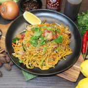 Hokkien Noodle with Chicken, Cha Siu and Shrimp