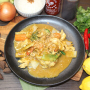 Satay Chicken on Rice